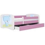 HAPPYKIDS OTROKA POSTELJA DREAMY MEDVEDEK (VE BARV IN DIMENZIJ)-Roza-80x160 | Shoptok.si