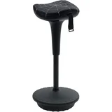 pisarniški stolček umetna masa, najlon 34D x 34Š x 65,5–83,5V cm Črna, (5000242894)