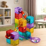 Magnetic Construction Blocks Cubes Ball Track Colorful 28 pcs. Slike
