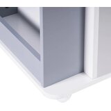 Kinder Home raketa sa rotirajućim odsekom za 360 stepeni sa policama u 4 nivoa, drvena - za odlaganje knjiga i igračaka bela/siva ( TF-6914 | ePonuda.com