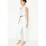 Trendyol Jeans - White - Mom Cene