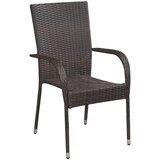  5-dijelni vrtni blagovaonski set smeđe-crni | shoptok.hr