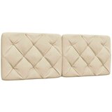 vidaXL Vzglavna stranica krem 140 cm blago | Shoptok.si