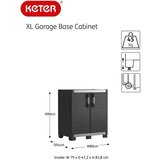 Keter niski ormarić za pohranu Garage XL crno-srebrni 99 cm | shoptok.hr