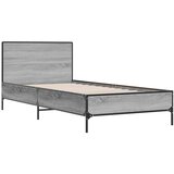  Okvir za krevet boja hrasta 100x200cm konstruirano drvo i metal | shoptok.hr