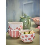 Bloomingville Rožnato-oranžne in kremno bele skledice v kompletu 3 ks iz kamenine 500 ml Linora – | Shoptok.si