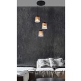 Candellux Lighting luster/visilica-fresno viseća lampa talerz crna 3X60W E27 bezbojni abažur | Eponuda.com