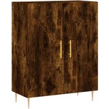  Visoka komoda dimljeni hrast 69 5x34x180 cm konstruiranog drva | shoptok.hr