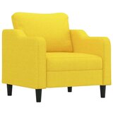  4-dijelni set sofa s jastucima svjetložuti od tkanine | shoptok.hr