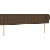  Uzglavlje s ušima tamnosmeđe 163x23x78/88 cm od tkanine | shoptok.hr