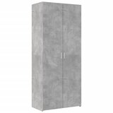  Visoka komoda siva boja betona 80 x 42,5 x 185 cm drvena | Eponuda.ba