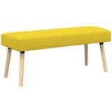  Klupa s utorima Svijetlo žuta 110 x 40 x 46 cm Tkanina | shoptok.hr