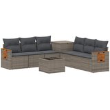  Set sofe 8 kom. Siva i tamno siva Poli Rattan i čelik | shoptok.hr