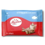 My Love sos za mačke, riba, 4x100g