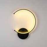 Opviq lights Crna LED zidna lampa ø 10 cm Moon – | shoptok.hr