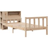 vidaXL Krevet s regalom za knjige bez madraca 100x200 cm borovina | shoptok.hr
