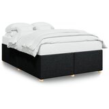 Maison Chic Posteljni okvir - Dvoposteljna postelja - Zakonska postelja brez vzmetnice črn 160x200 cm blago-J3772, (21771502) | Shoptok.si