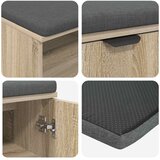  Klupa za hodnik s jastukom Sonoma hrast 100 x 38 x 46 cm | shoptok.hr