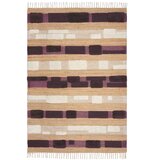 Flair Rugs Ljubičasti/u prirodnoj boji ručno rađen tepih od mješavine jute 160x230 cm Medina Blocks – Cijene