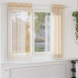 Voile zavjese s ušicama 2 kom boja pijeska | shoptok.hr