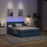 vidaXL Otomanski okvir kreveta s madracem plavi 140x200cm od tkanine | shoptok.hr