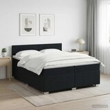  Boxspring krevet s madracem Crna 200 x 200 cm Tkanina - Crna 200 x 200 cm Dizajn linija Cijene