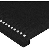  LED uzglavlje crno 144x5x78/88 cm od tkanine | shoptok.hr