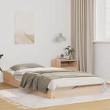 vidaXL Krevet s daskama Smeđa 80 x 200 cm Čvrsta borova drva | shoptok.hr