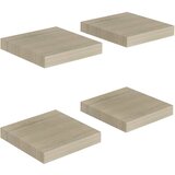 Maison Chic 4 kosi Stenske Police - Viseče police barva hrasta 23x23,5x3,8 cm MDF, (21793358) Cene