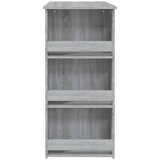  Barski stol sa stalkom siva boja hrasta 102x50x103,5 cm drveni | shoptok.hr