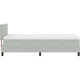  Krevet s opruga kutije Svijetlo siva 80 x 200 cm Baršun | shoptok.hr