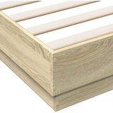  Okvir za krevet boja hrasta 140x190 cm od konstruiranog drva Smeđa 140 x 190 cm | Shoptok.si