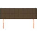  Uzglavlja tamnosmeđa 144x5x78/88 cm od tkanine | shoptok.hr