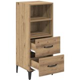 vidaXL Kreveta hrast artisan 34 x 34.5 x 90 cm Konstruirano drvo | shoptok.hr