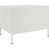 vidaXL Stolić za kavu bijeli 68 x 50 x 50,5 cm hladno valjani čelik | shoptok.hr