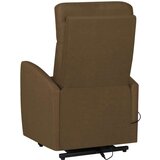  Stol s funkcijo vstajanja temno rjavo blago, (20701156) | Shoptok.si