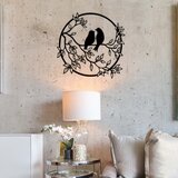 Atelier Del Sofa Zidna dekoracija Birds In The Tree, 49.5x48 cm, 1.2mm, Crna | ePonuda.com