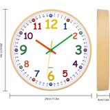 ACCSHINE otroška stenska učna ura brez tiktakanja - 30 cm | Shoptok.si