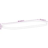 Stolna Mizna plošča 90x40x3,8 cm ovalna trden mangov les, (21412158) | Shoptok.si