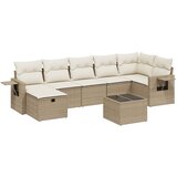 Maison Chic Seti vrtnega pohištva - Vrtna garnitura - Vrtni pohištvo set 8-delna z blazinami bež poli ratan, (21798777) | Shoptok.si