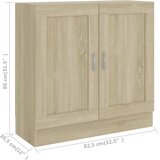 Ormarić za knjige boja hrasta 82,5x30,5x80 cm konstruirano drvo | Eponuda.com