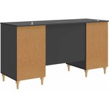  Stol s policom Crna 142,5 x 50 x 75 cm Konstruirano drvo | shoptok.hr
