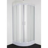 Sanotechnik polkrožna tuš kabina z drsnimi vrati q-line 80 x 80 x 190 (Q80WMN) Cene
