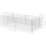  Gabionska sadilica od pocinčanog čelika 180 x 90 x 50 cm | Eponuda.com