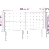  Uzglavlje s ušima crno 203x16x118/128 cm od tkanine | shoptok.hr