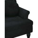  Klop z blazinami črna 120,5x65x75 cm žamet, (20954930) | Shoptok.si