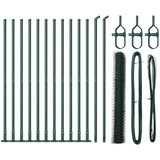 vidaXL set ograde Set od 2 Zelena Čelik 25 x 1,2 m Izdržljivo Cijene