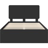  Konstrukcija postelje Črna 120 x 200 cm Masivno borovo les, (5000102769) | Shoptok.si