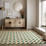 Flair Rugs rumena/zelena preproga 155x230 cm carlos circle geo – | Shoptok.si