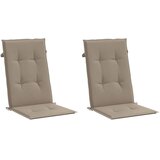  Jastuci za vrtne stolice 2 kom smeđesivi 120x50x3 cm od tkanine | shoptok.hr